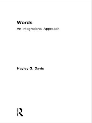 cover image of Words--An Integrational Approach
